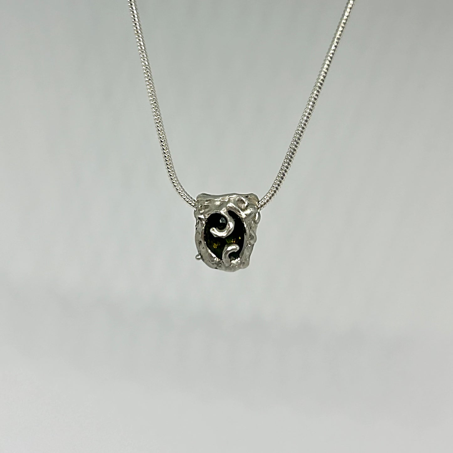 Tourmaline Vase Necklace - One of a Kind