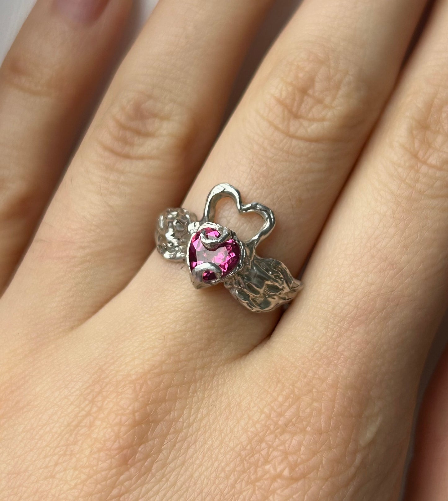 Pink Topaz Swans in Love - US 6.5/UK M
