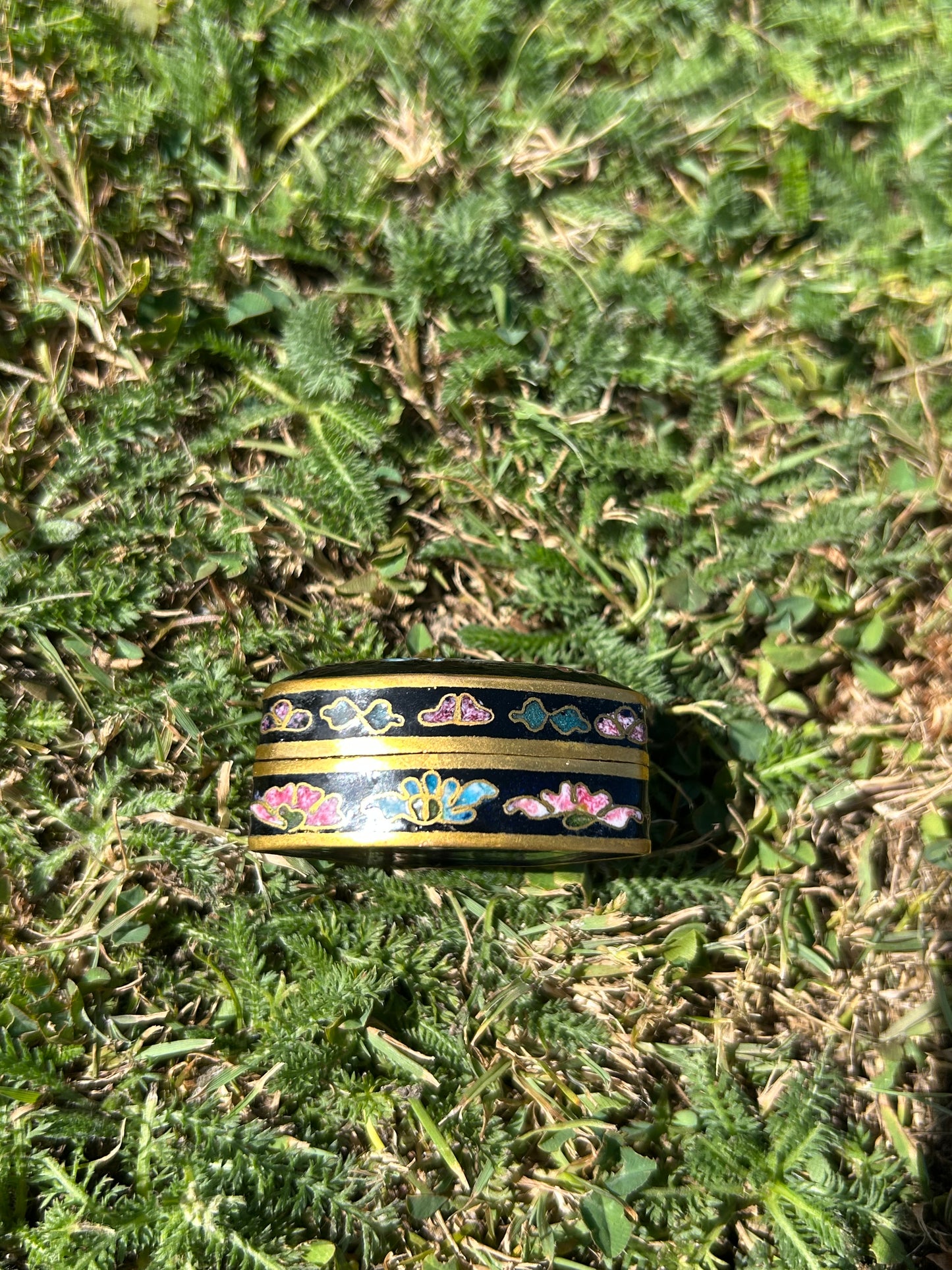 Vintage Cloisonné Ring Box