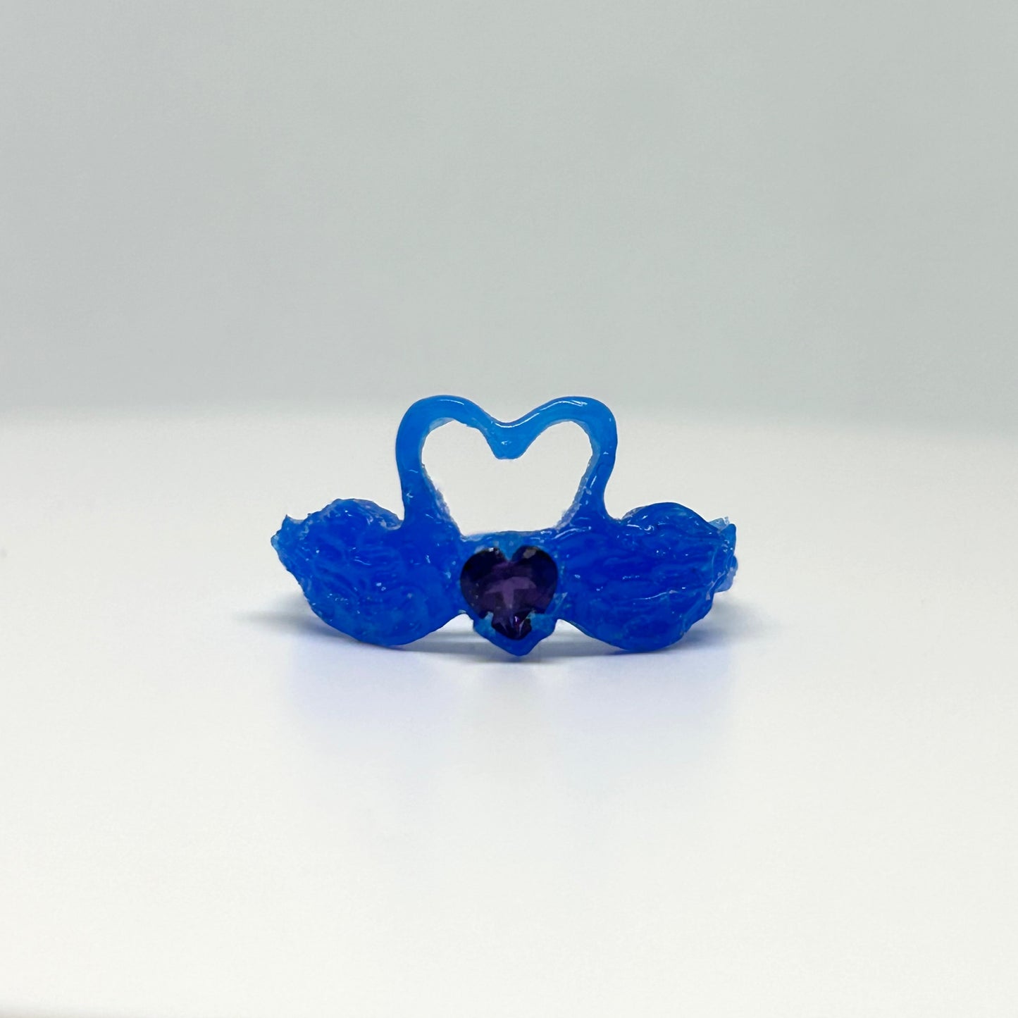 Amethyst Swans in Love - Ready To Cast