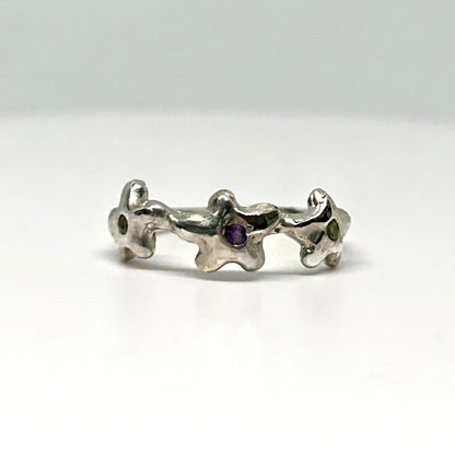 Triple Blossom Ring - US 5.5/UK K