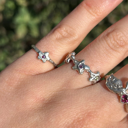 Triple Blossom Ring - US 5.5/UK K