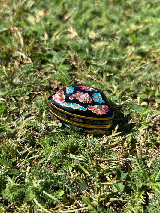Vintage Cloisonné Ring Box