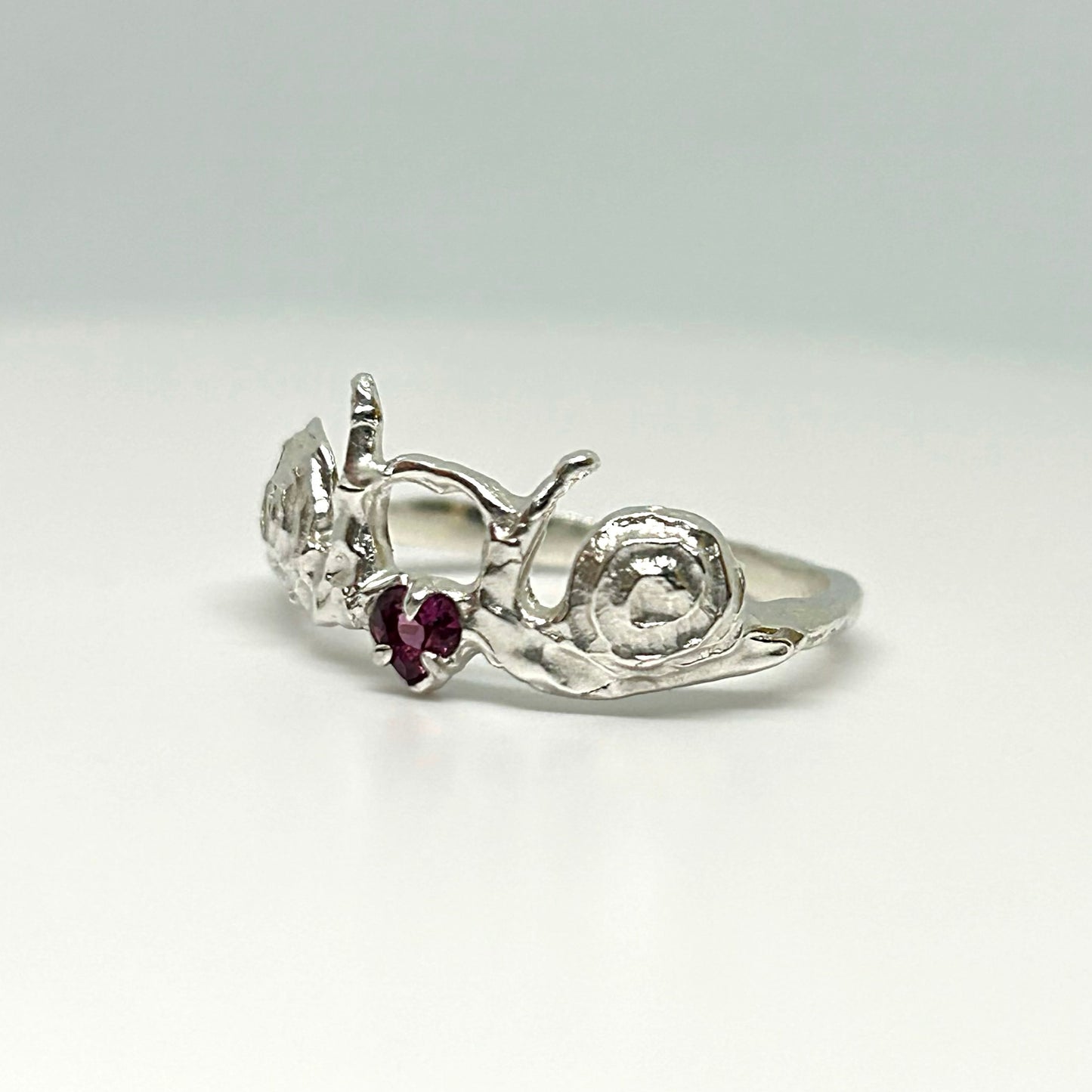 Snails in Love - Made To Order Sterling Silver Ring