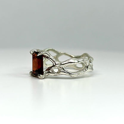 Garnet Andromeda Ring - US 6.5/UK M