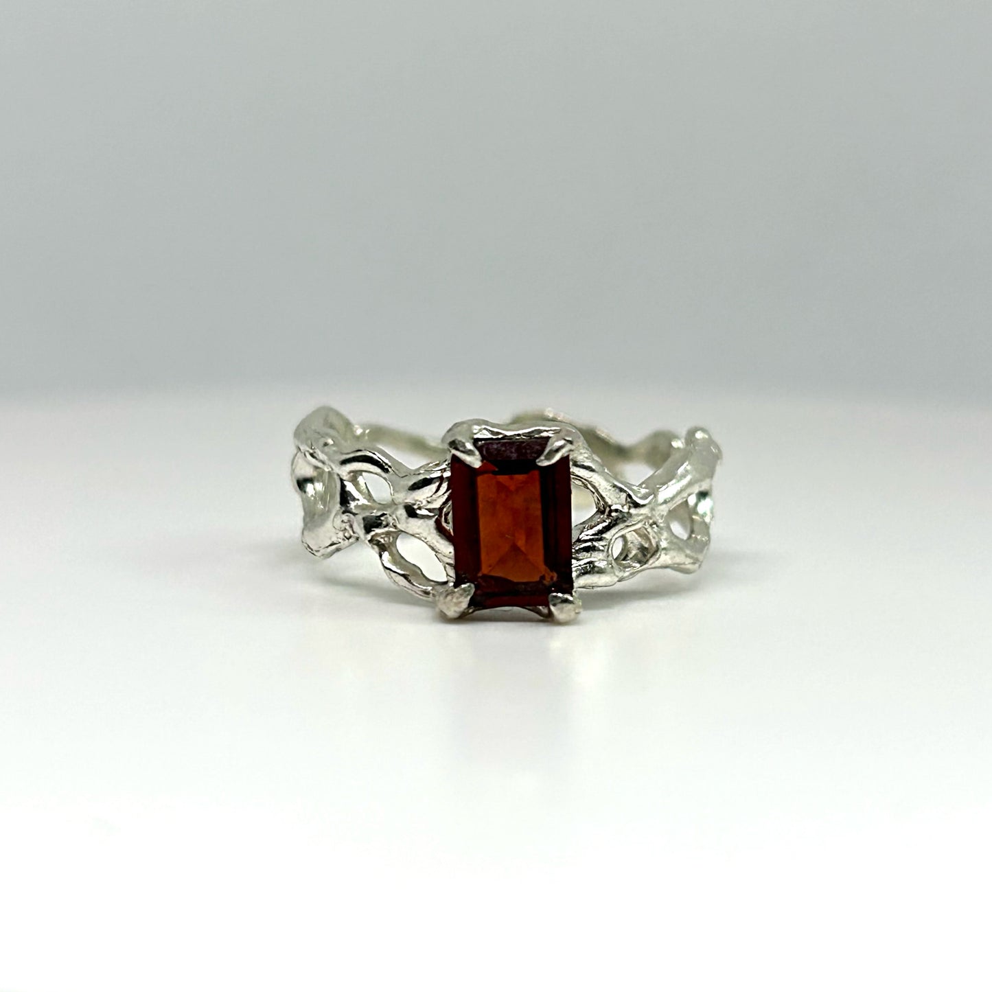 Garnet Andromeda Ring - US 6.5/UK M