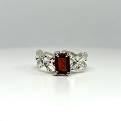 Garnet Andromeda Ring - US 6.5/UK M