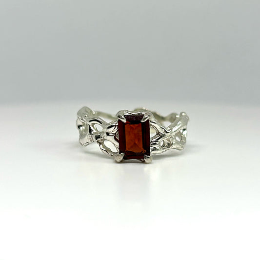 Garnet Andromeda Ring - US 6.5/UK M