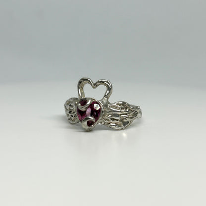 Pink Topaz Swans in Love - US 6.5/UK M