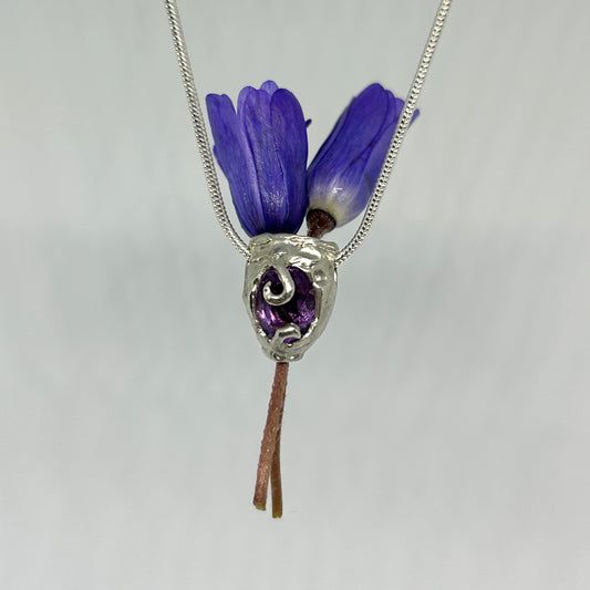 Amethyst Vase Necklace - One of a Kind