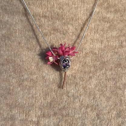 Amethyst Vase Necklace - One of a Kind