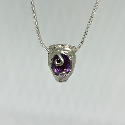 Amethyst Vase Necklace - One of a Kind