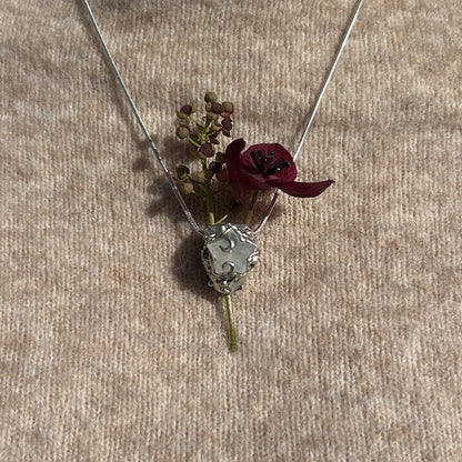 Moonstone Vase Necklace - One of a Kind