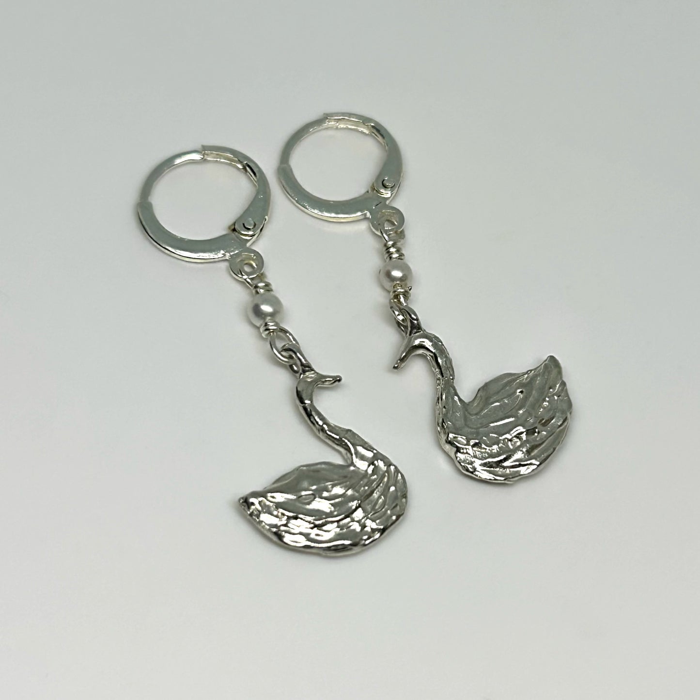 Lovebirds - Made To Order Sterling Silver Earrings