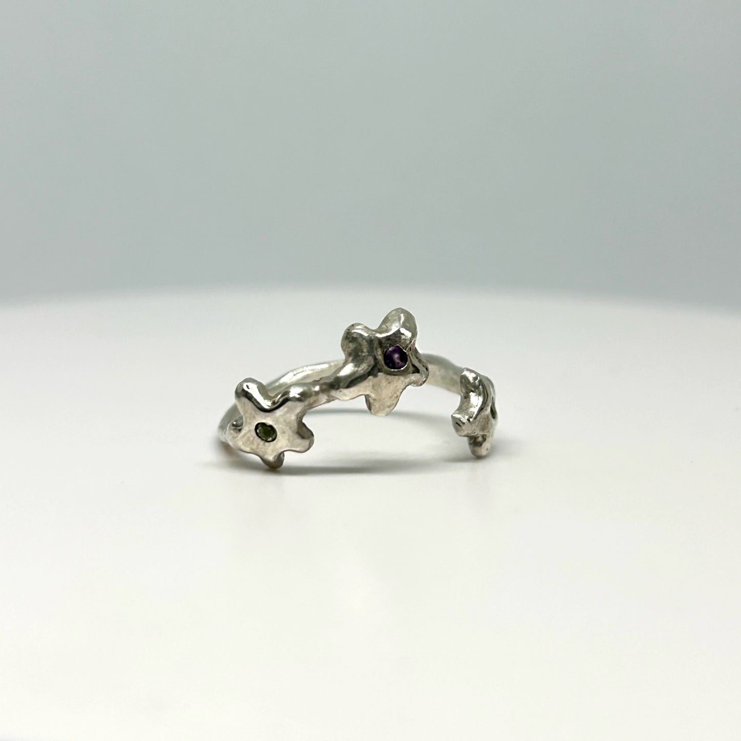 Triple Blossom Ring - Adjustable