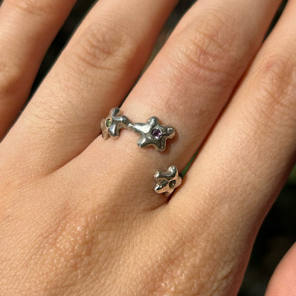 Triple Blossom Ring - Adjustable