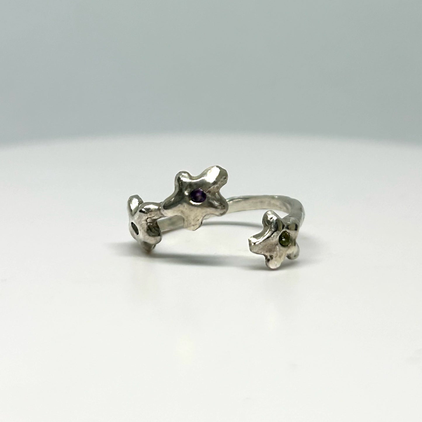 Triple Blossom Ring - Adjustable
