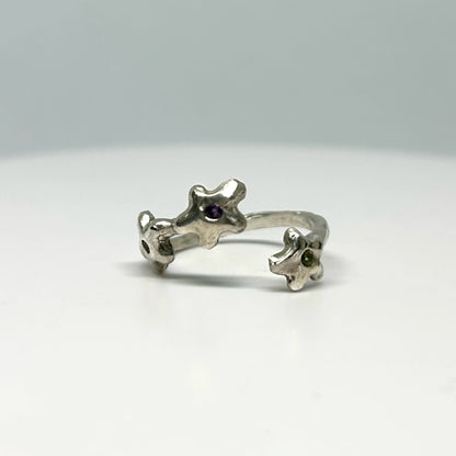 Triple Blossom Ring - Adjustable