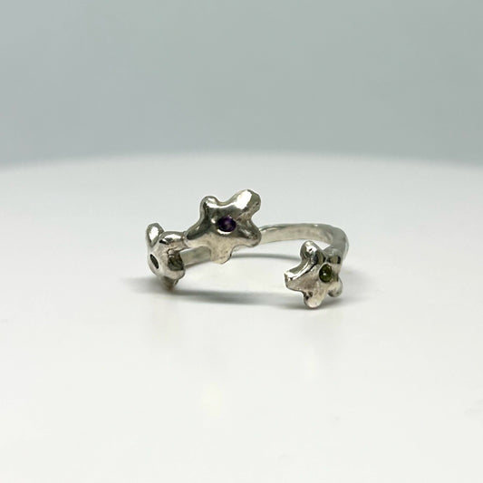 Triple Blossom Ring - Adjustable