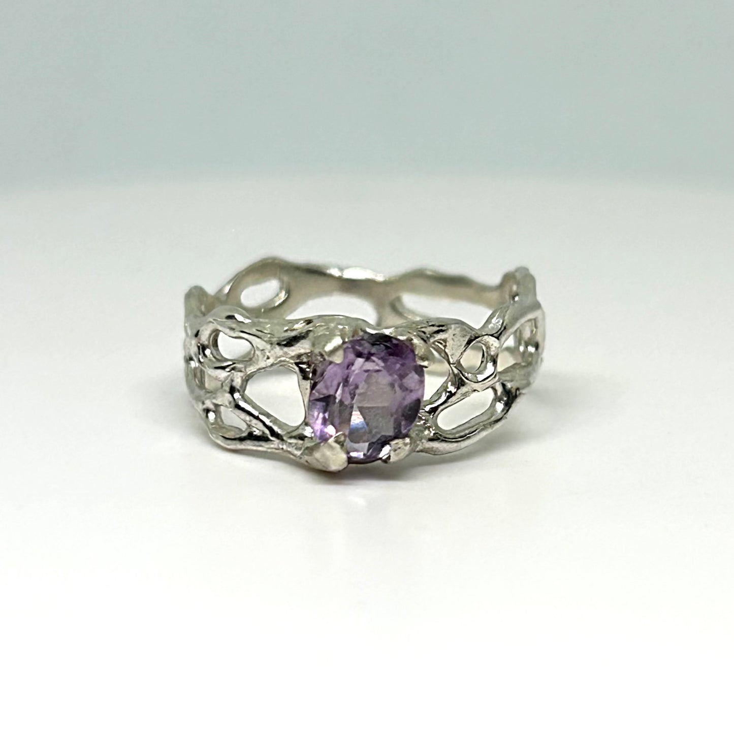 Amethyst Andromeda Ring - US 7.5/UK O