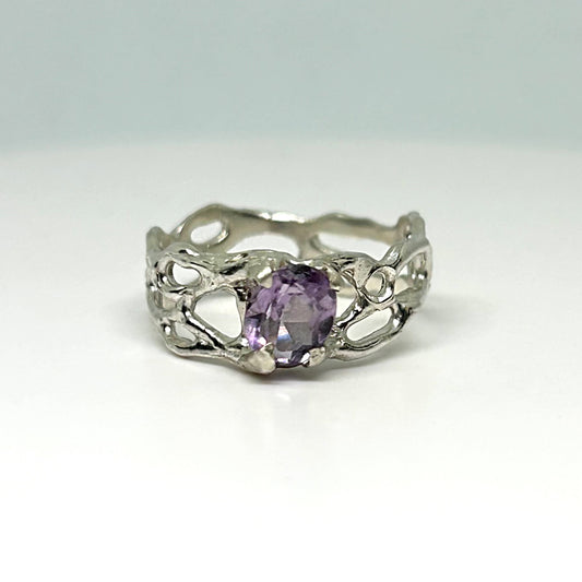 Amethyst Andromeda Ring - US 7.5/UK O