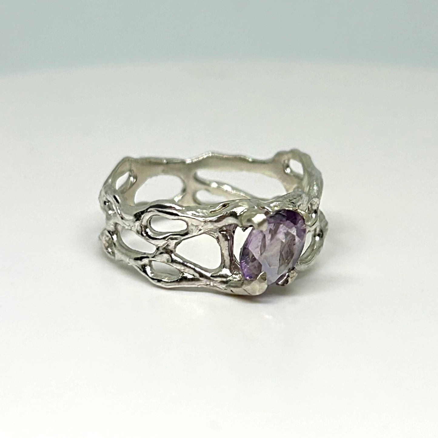 Amethyst Andromeda Ring - US 7.5/UK O